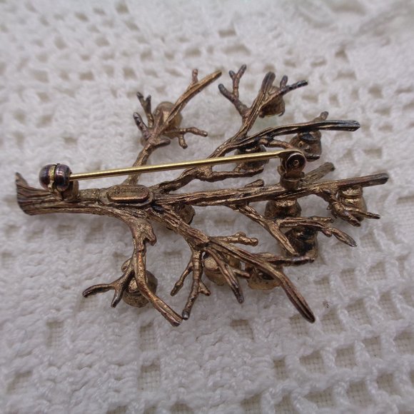 Vintage Tree of Life Sterling Silver Brooch - Picture 4 of 4